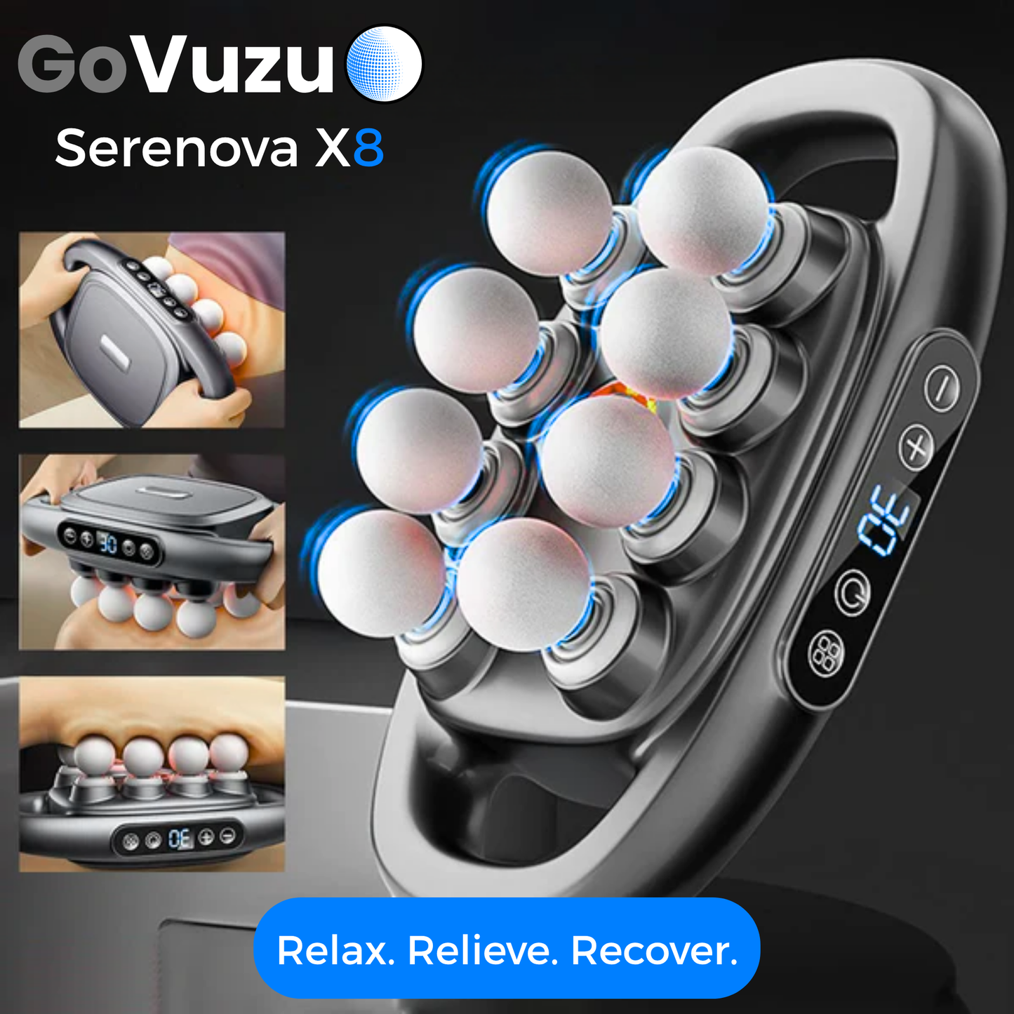 Serenova X8™ Red Light Massage Gun