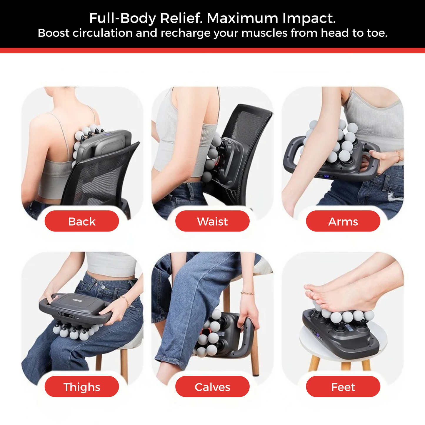 Serenova X16 Pro™ Red Light Massage Gun