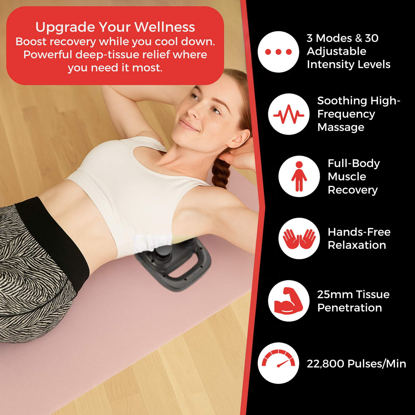 Serenova X8™ Red Light Massage Gun