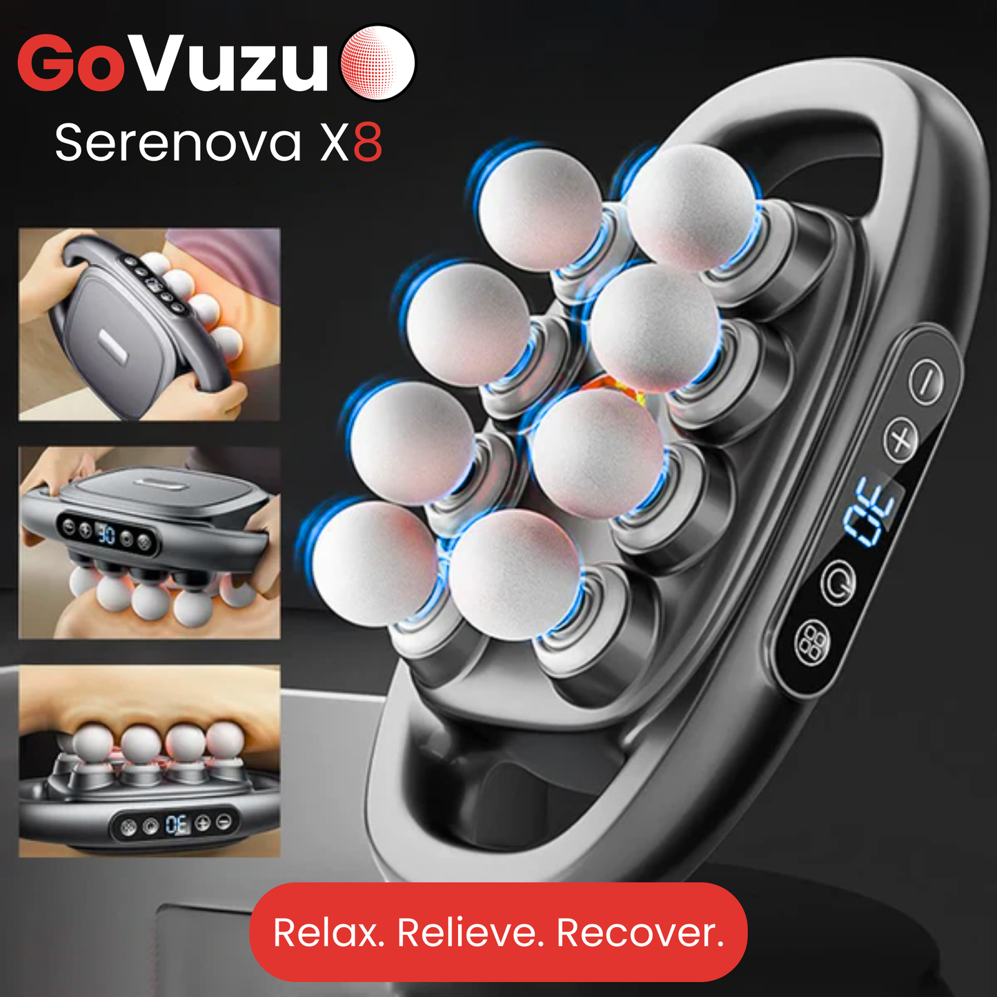 Serenova X8™ Red Light Massage Gun