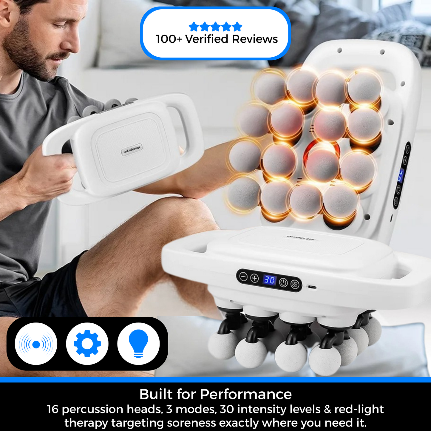 Serenova X16 Pro™ Red Light Massage Gun
