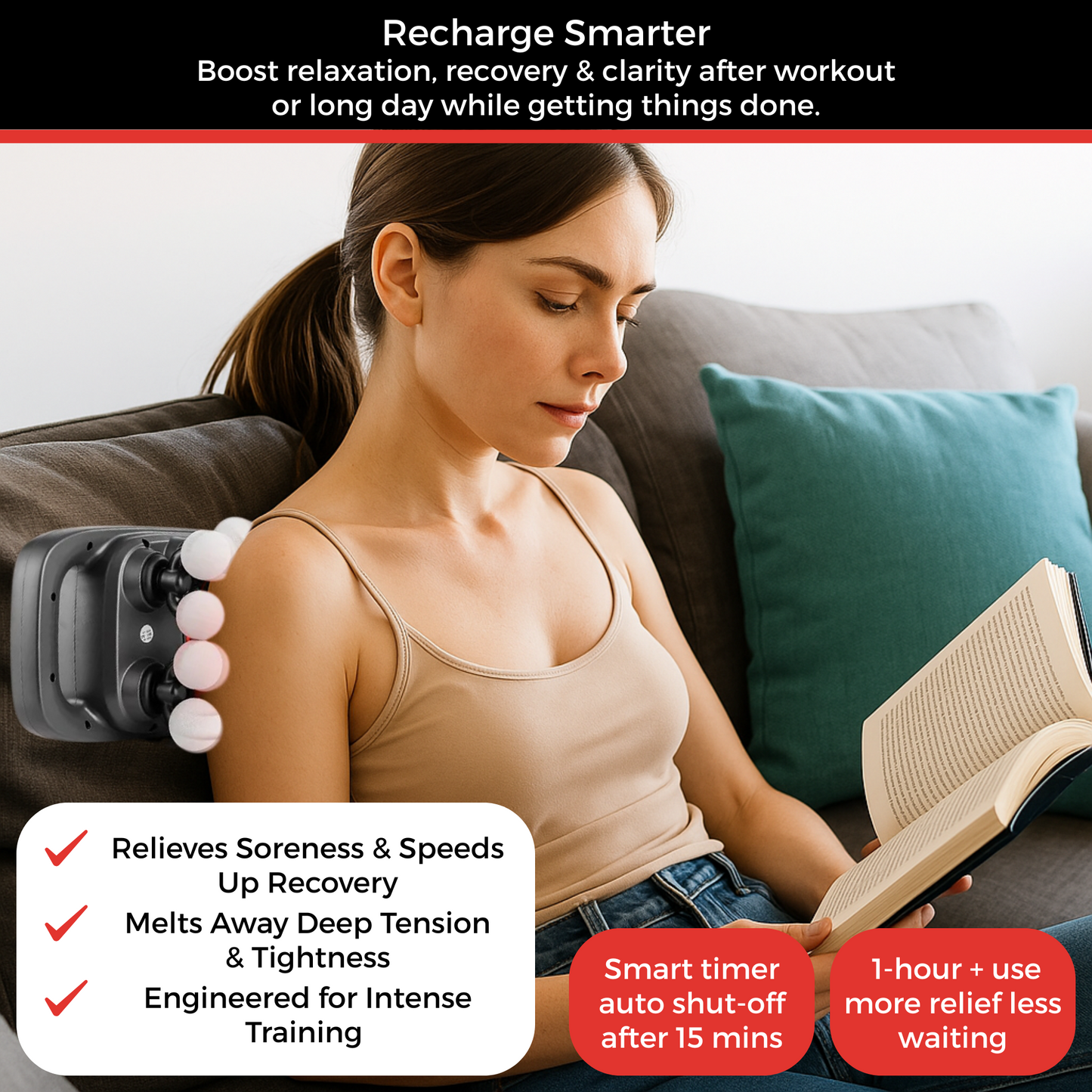 Serenova X16 Pro™ Red Light Massage Gun