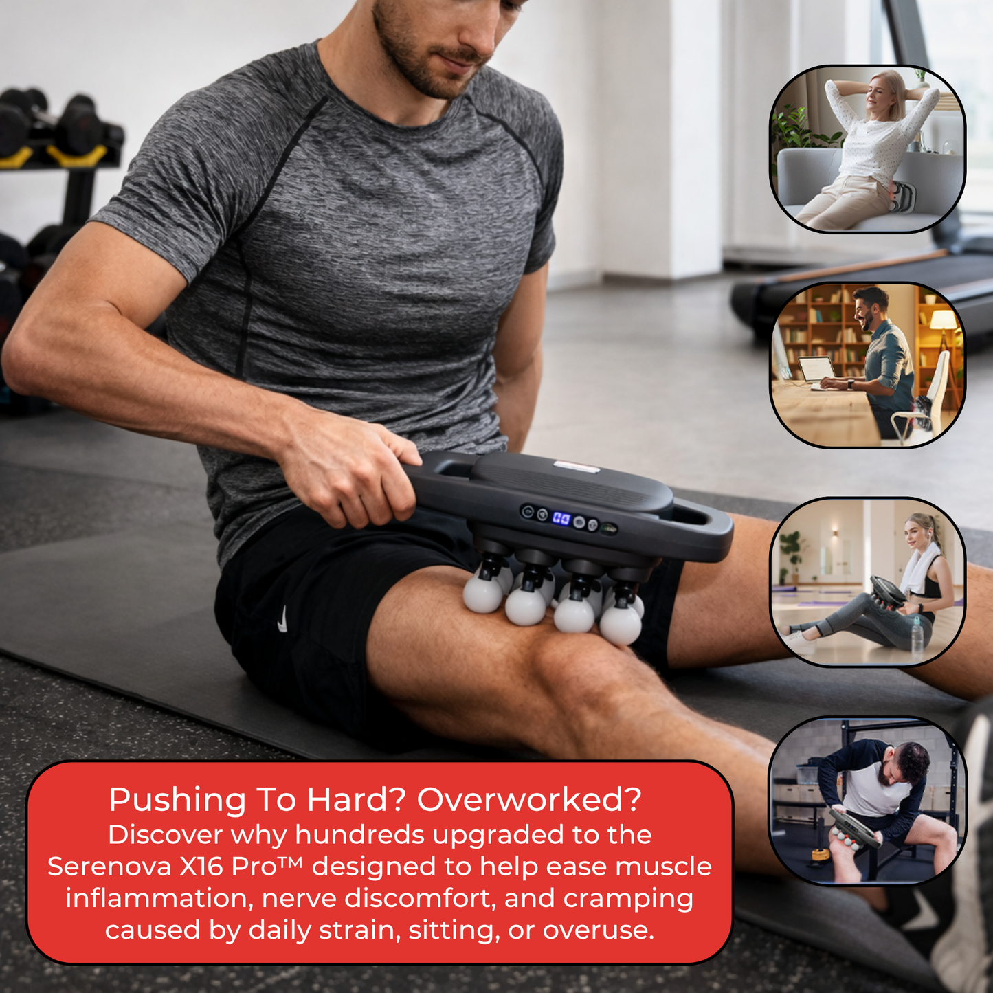 Serenova X16 Pro™ | Red-Light Therapy Massager