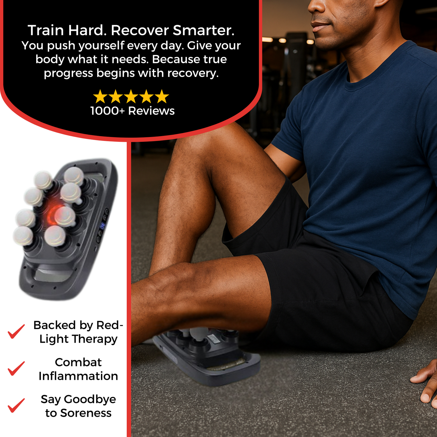 Serenova X8™ Red Light Massage Gun