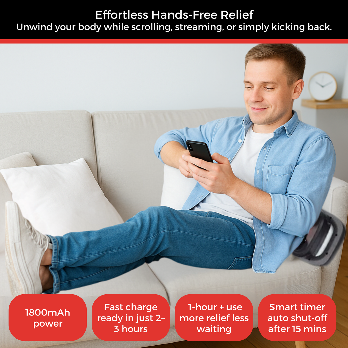 Serenova X8™ Red Light Massage Gun